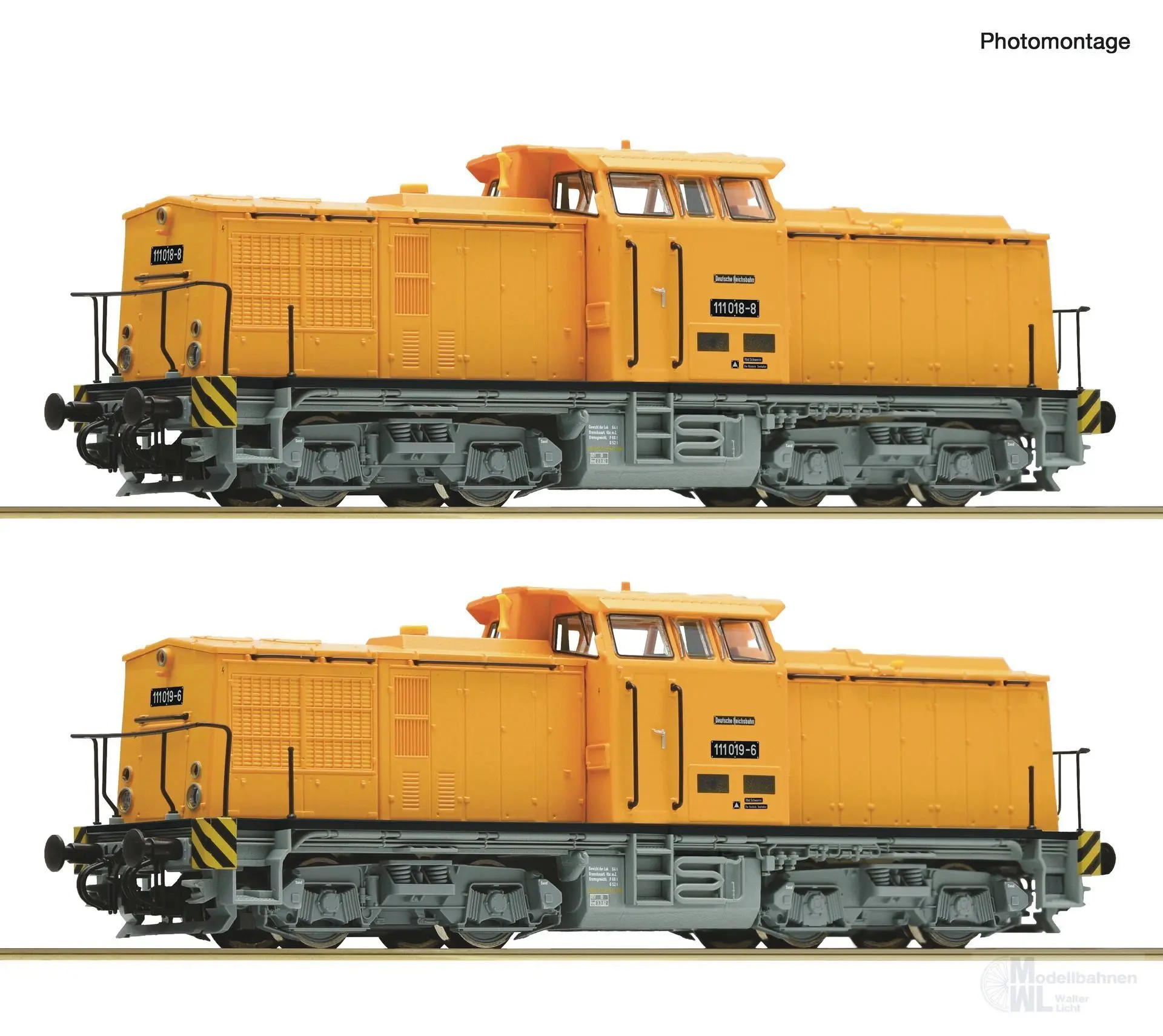 Roco 7390011 - Diesellok Set BR 111 DR Ep.IV 2.tlg. TT 1:120 Sound