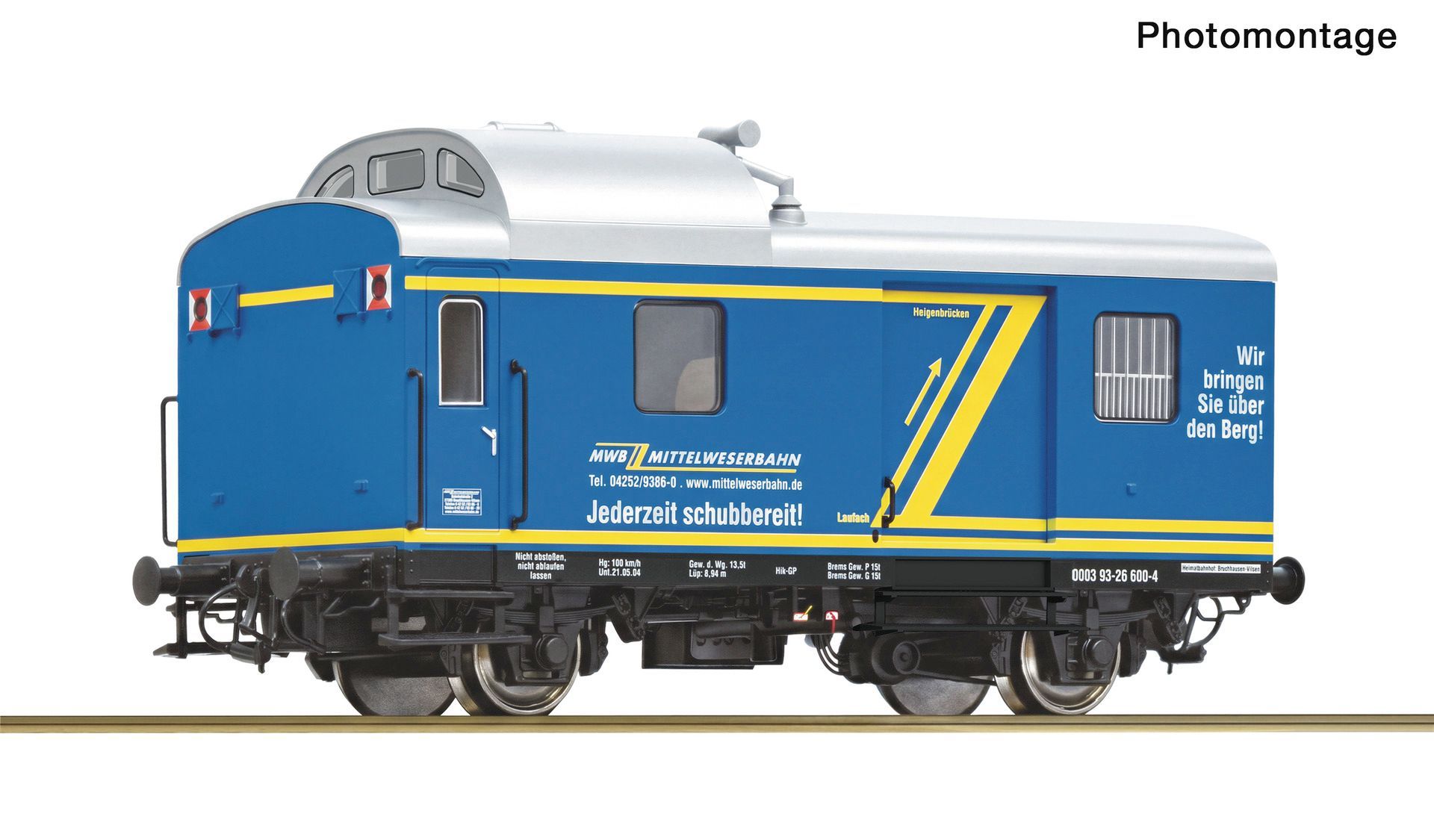 Roco 6610415 - Begleitwagen Pwgs 88 MWB Ep.V/VI H0/GL DIGITAL  + Innenbel.+Schlusslicht