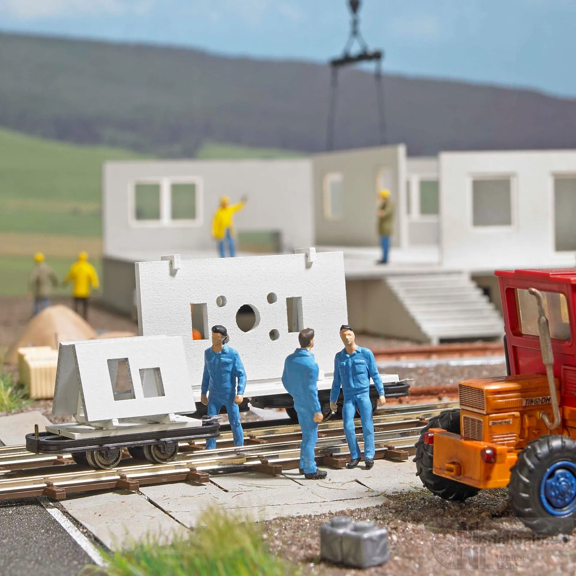 Busch 12249 - Drehgestellwagen mit Betonelement TT 1:120