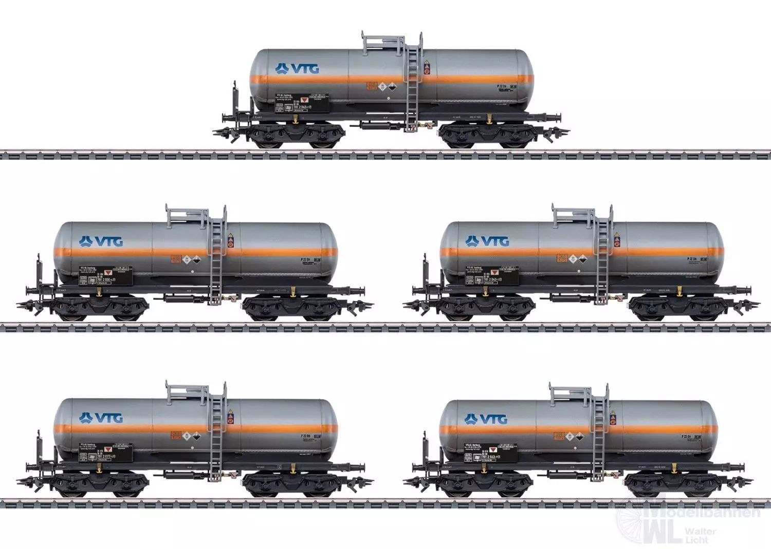 Märklin 46465 - MHI Kesselwagen-Set VTG Ep.V 5.tlg. gealtert H0/WS