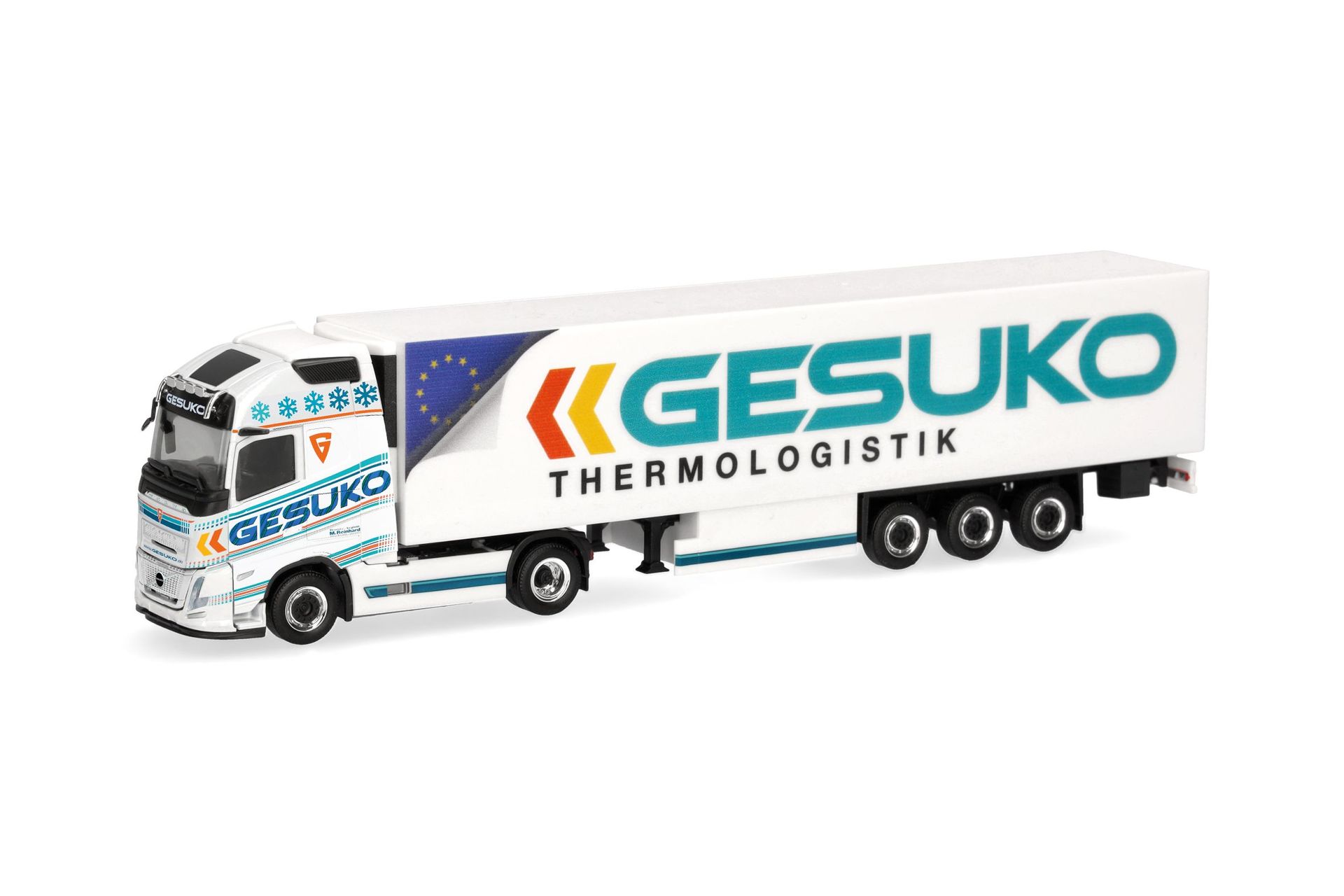 Herpa 320436 - Volvo FH Aero GL XL Kühlkoffer-Sattelzug GESUKO H0 1:87