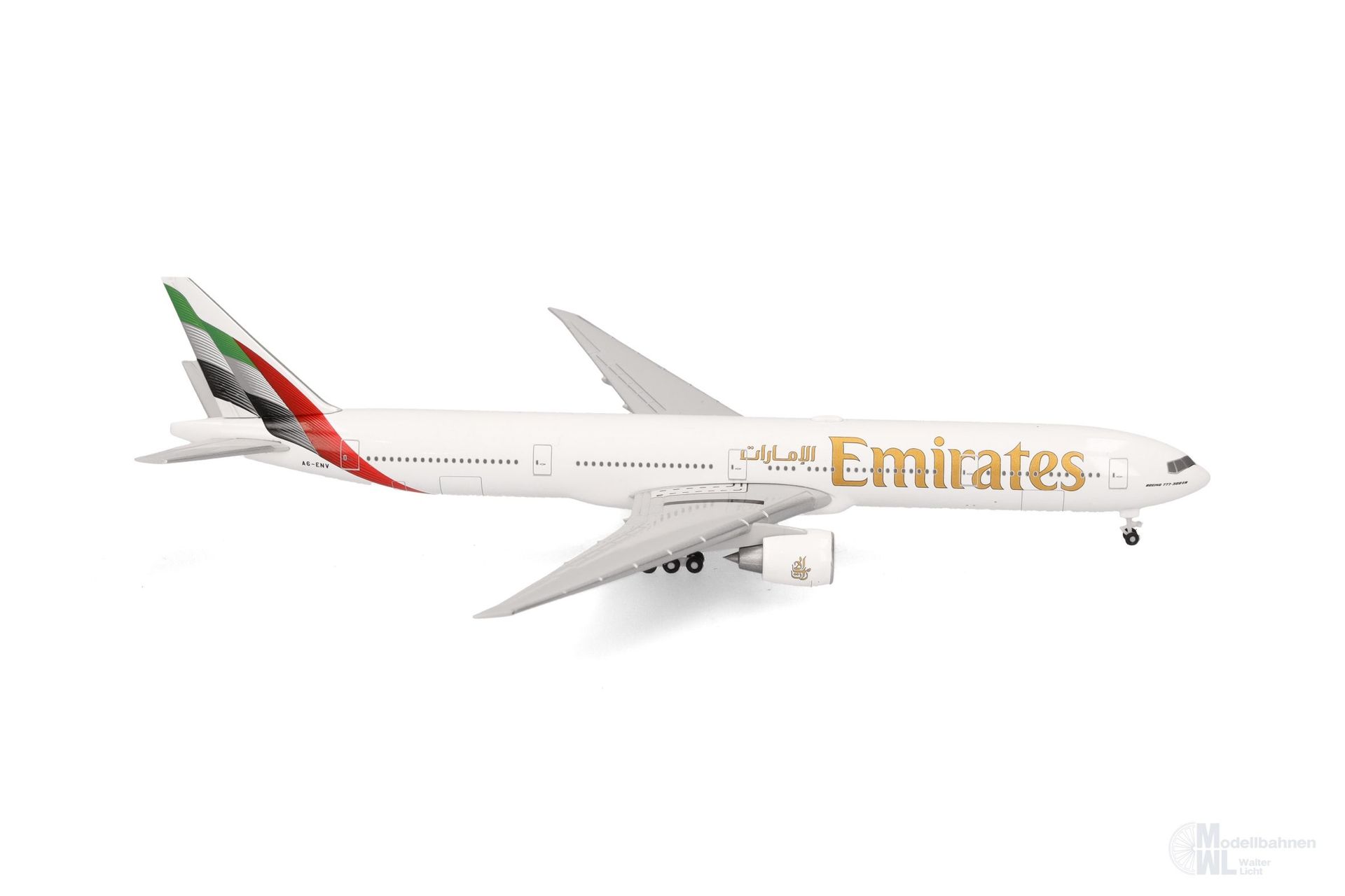 Herpa 537674 - Boeing 777-300ER Emirates 2023 1:500