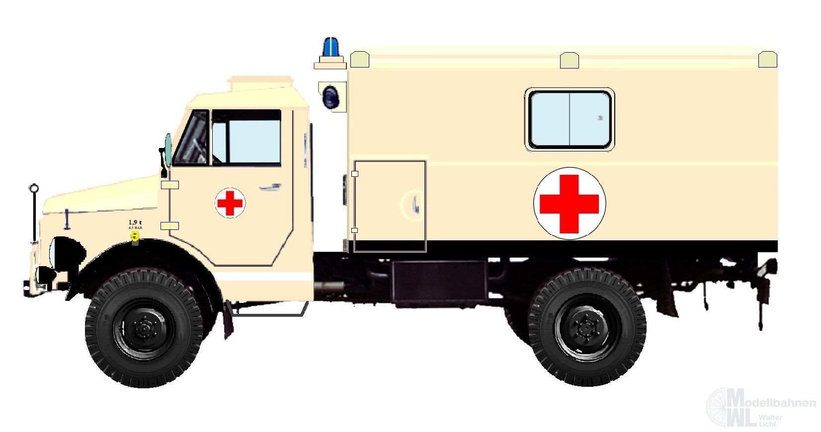NPE NA99155 - Borgward B 2000 MKW DRK Kassel NPE NA99155 - Borgward B 2000 MKW DRK Kassel