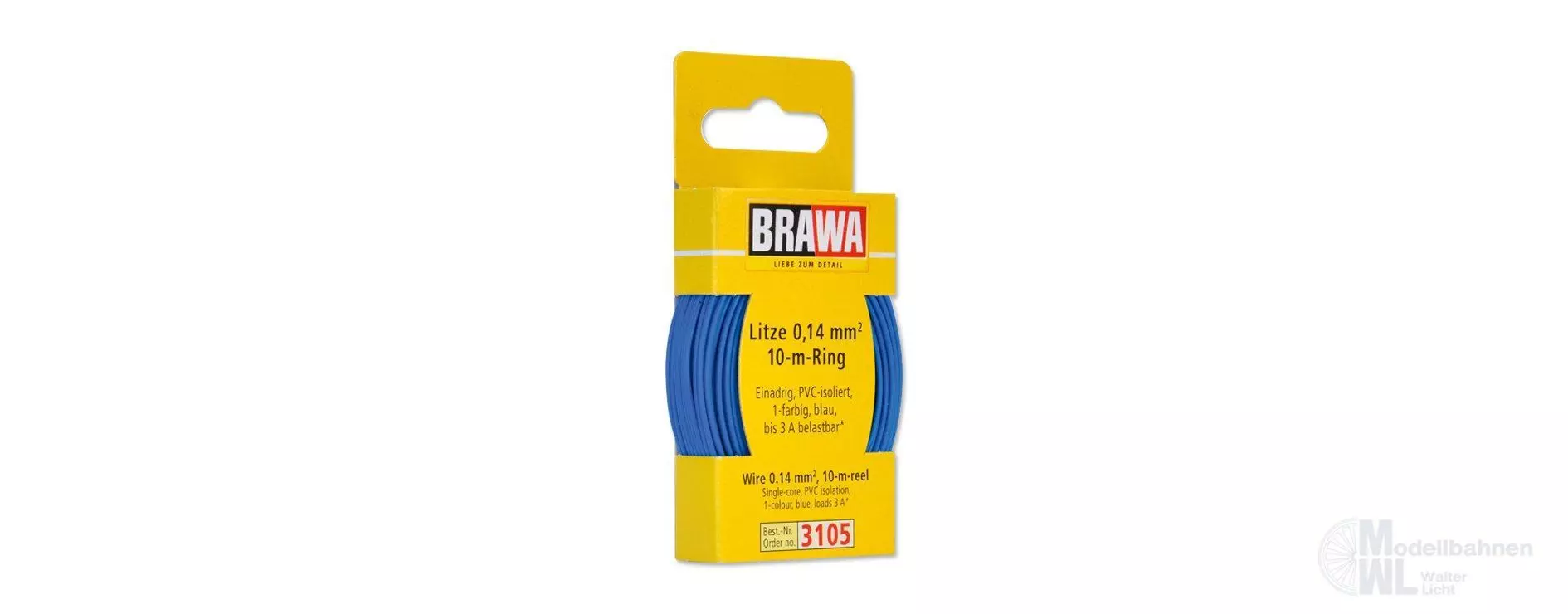 Brawa 3105 - Litze blau 10 Meter