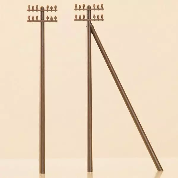 Auhagen 41204 - 12 Telegrafenmasten H0 1:87