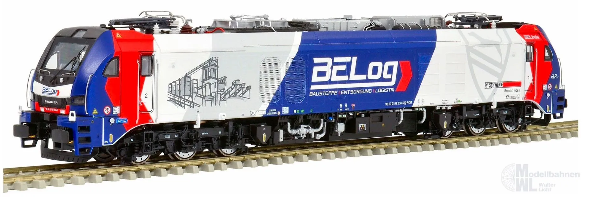 Sudexpress S1592380 - Zweikraftlok BR 159 238-5 EuroDual BELog Ep.VI H0/GL Sound