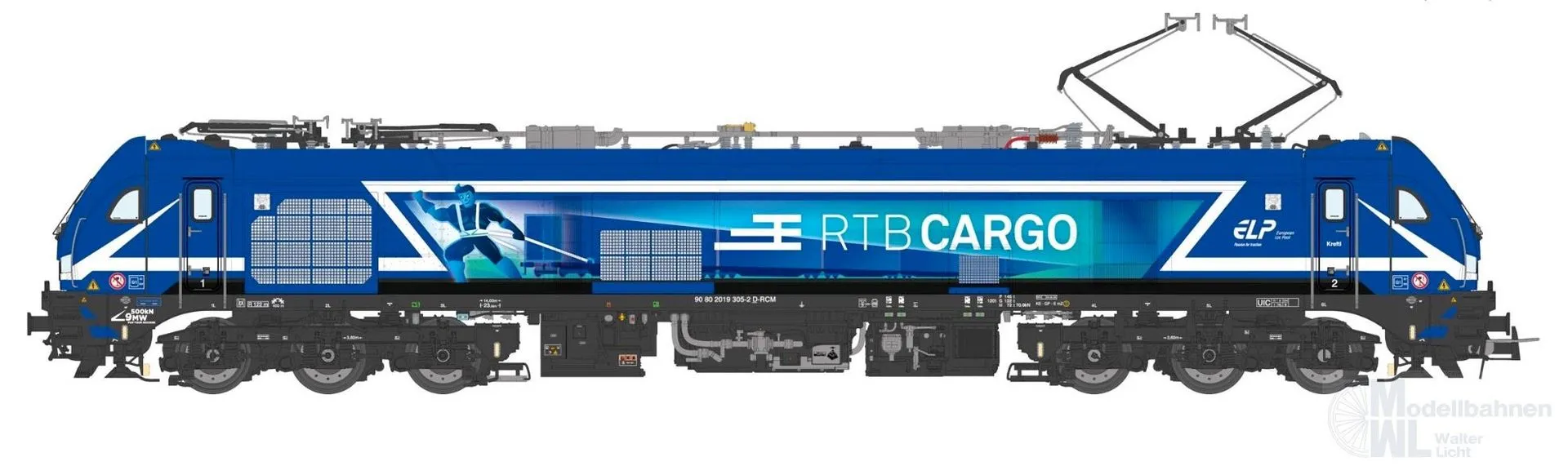 Sudexpress N0193051 - Zweikraftlok BR 2019 305-2 Euro 9000 RTB Cargo Ep.VI N 1:160