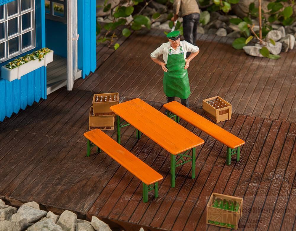 Pola 333222 - Biertisch und -bänke Spur G 1:22,5