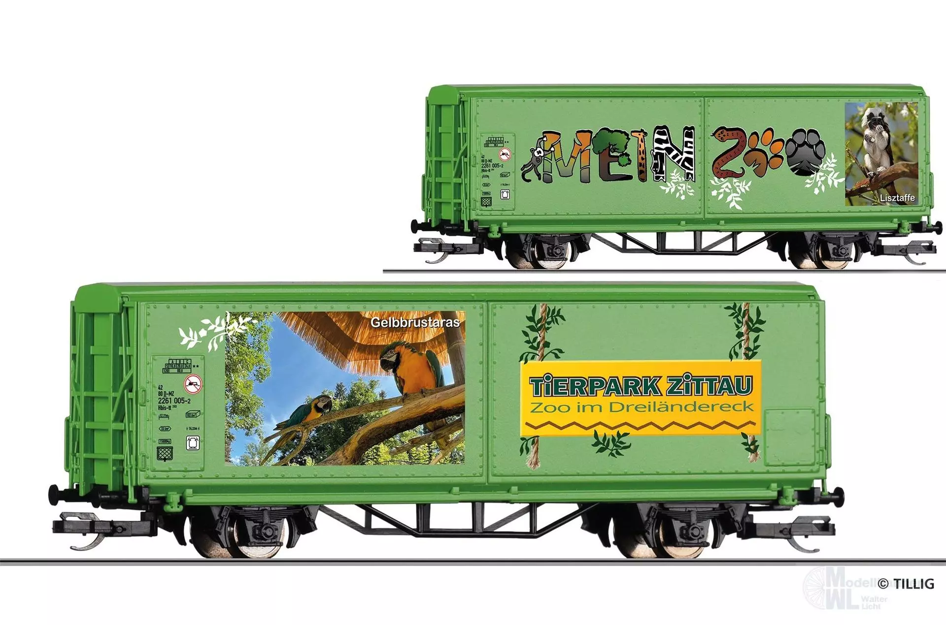 Tillig 14853 - START-Schiebewandwagen Mein Zoo Ep.VI TT 1:120
