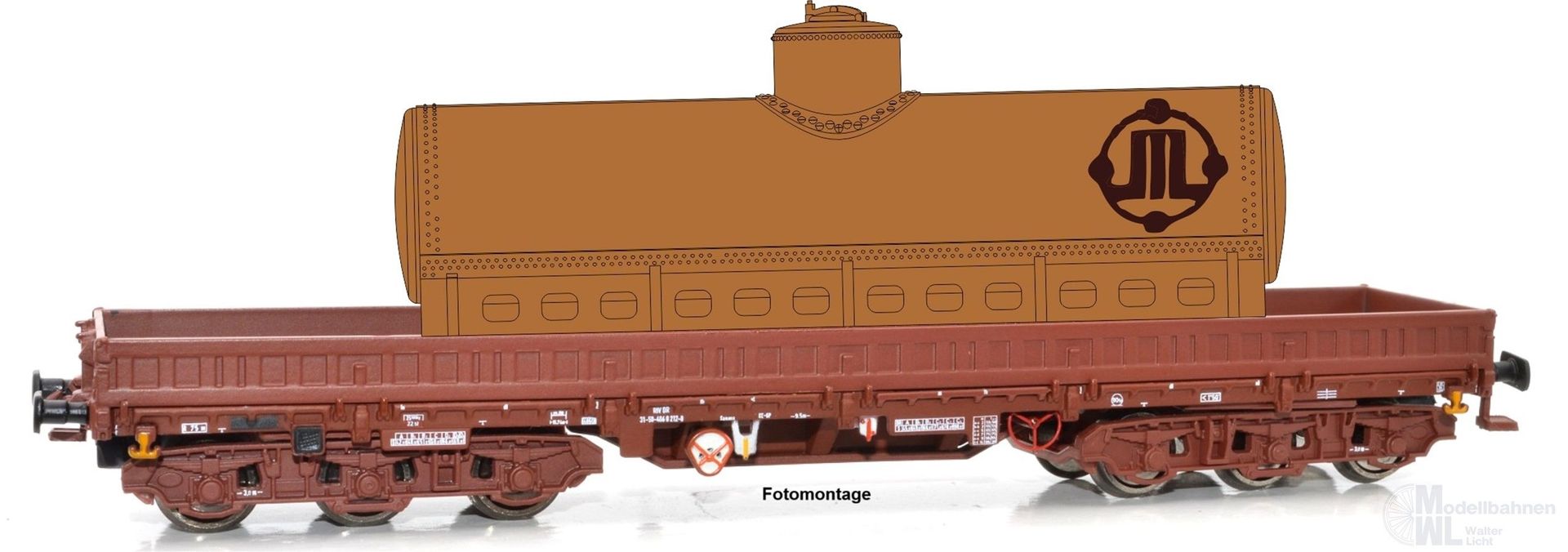 NPE NW52982 - Schwerlastwagen DR Ep.IV Samms 4860 br. Kessel VEB Petrol. TT 1:120 NPE NW52982 - Schwerlastwagen DR Ep.IV Samms 4860 br. Kessel VEB Petrol. TT 1:120