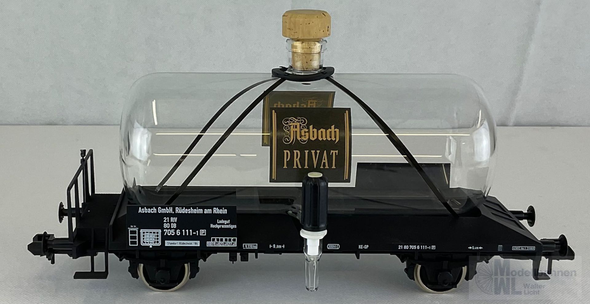 Märklin 58271 - MÄRKLIN - Glaskesselwagen DB Ep.IV Asbach PRIVAT Spur 1