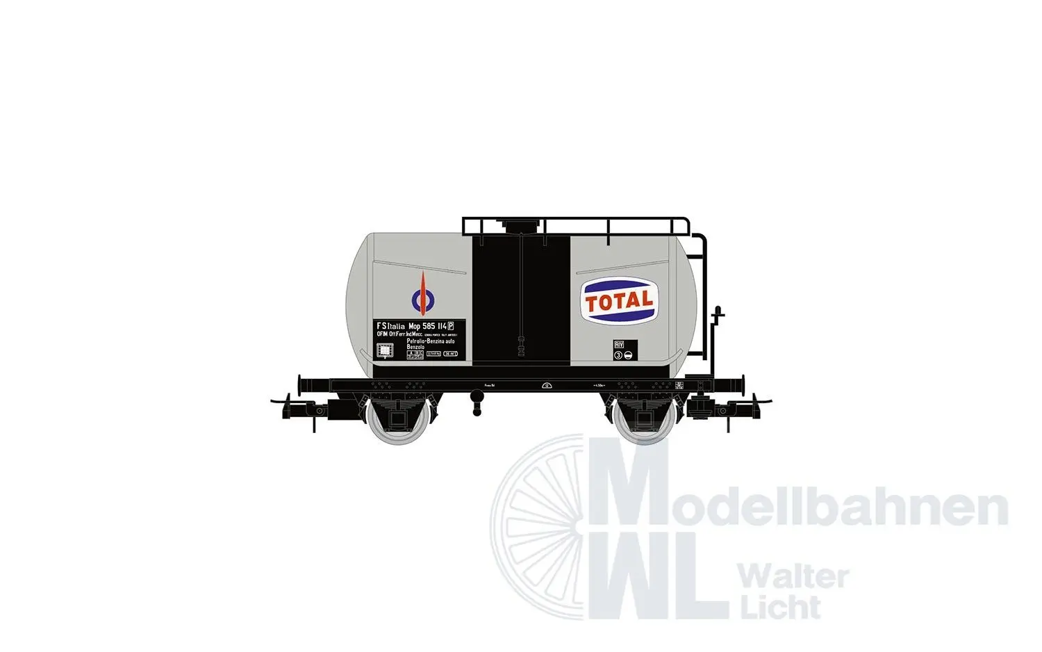 Rivarossi 6565 - Kesselwagen Set FS Ep.III 2.tlg Total H0/GL