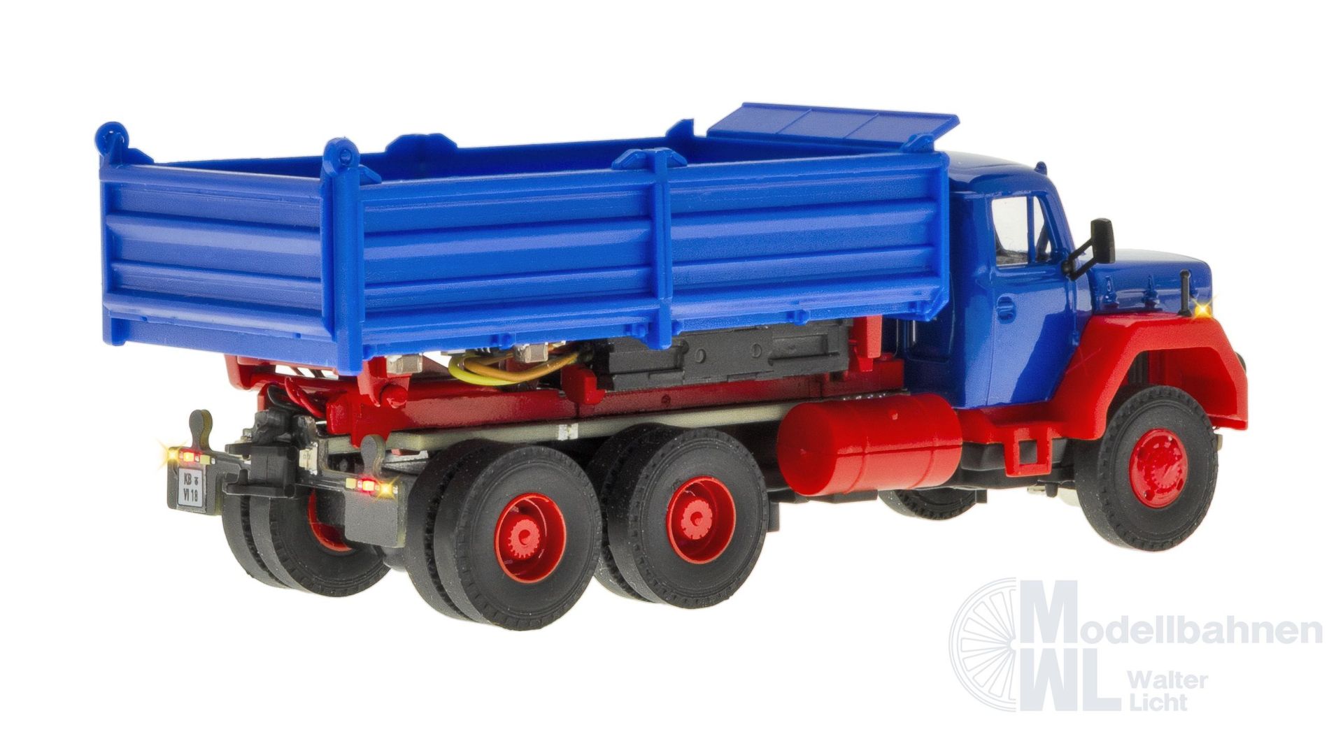 Viessmann 8602 - MAGIRUS DEUTZ 3-achs Eckhauber Kipper motorische Kippfunktion H0 1:87
