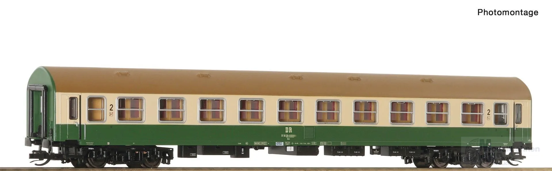 Roco 6280032 - Personenwagen DR Ep.IV 2.Kl. Y/B 70 1.Betr.Nr. TT 1:120