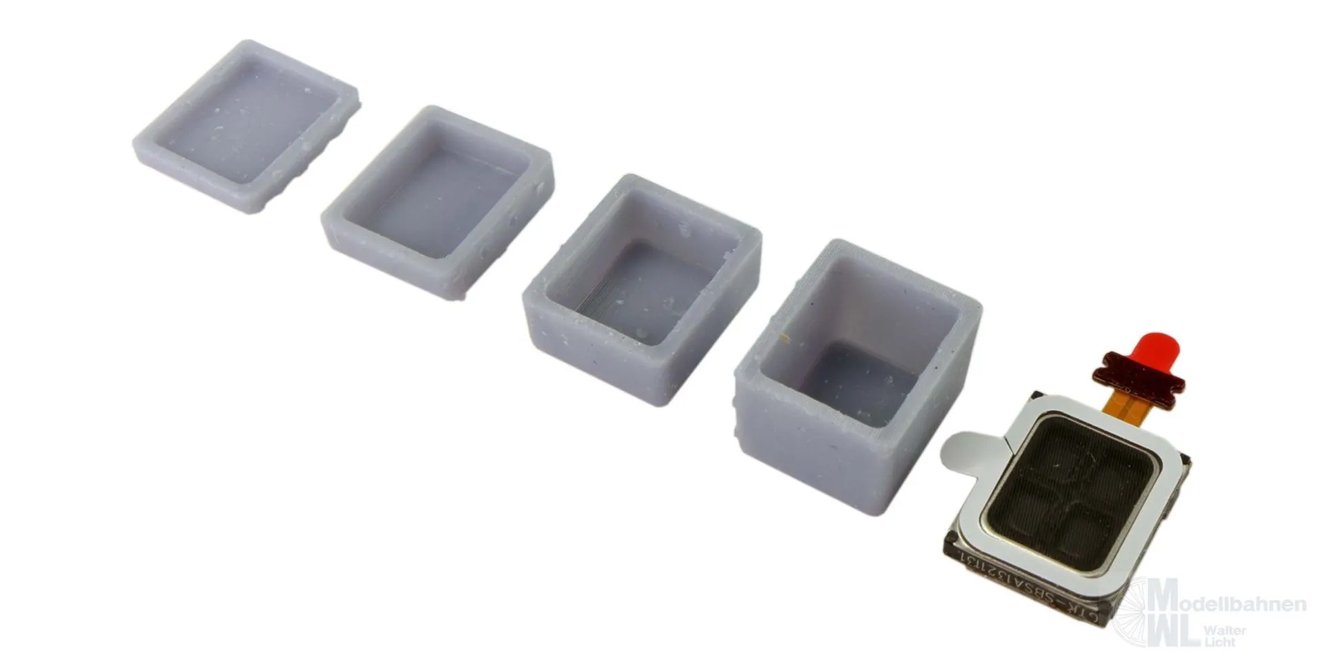 ESU 50352 - Lautsprecher 10mm x 12mm x 3.5mm, rechteckig, 6 Ohm, mit Schallkapselset