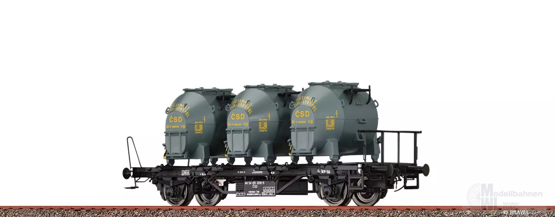 Brawa 50925 - Behältertragwagen CSD Ep.IV BTs30 H0/GL