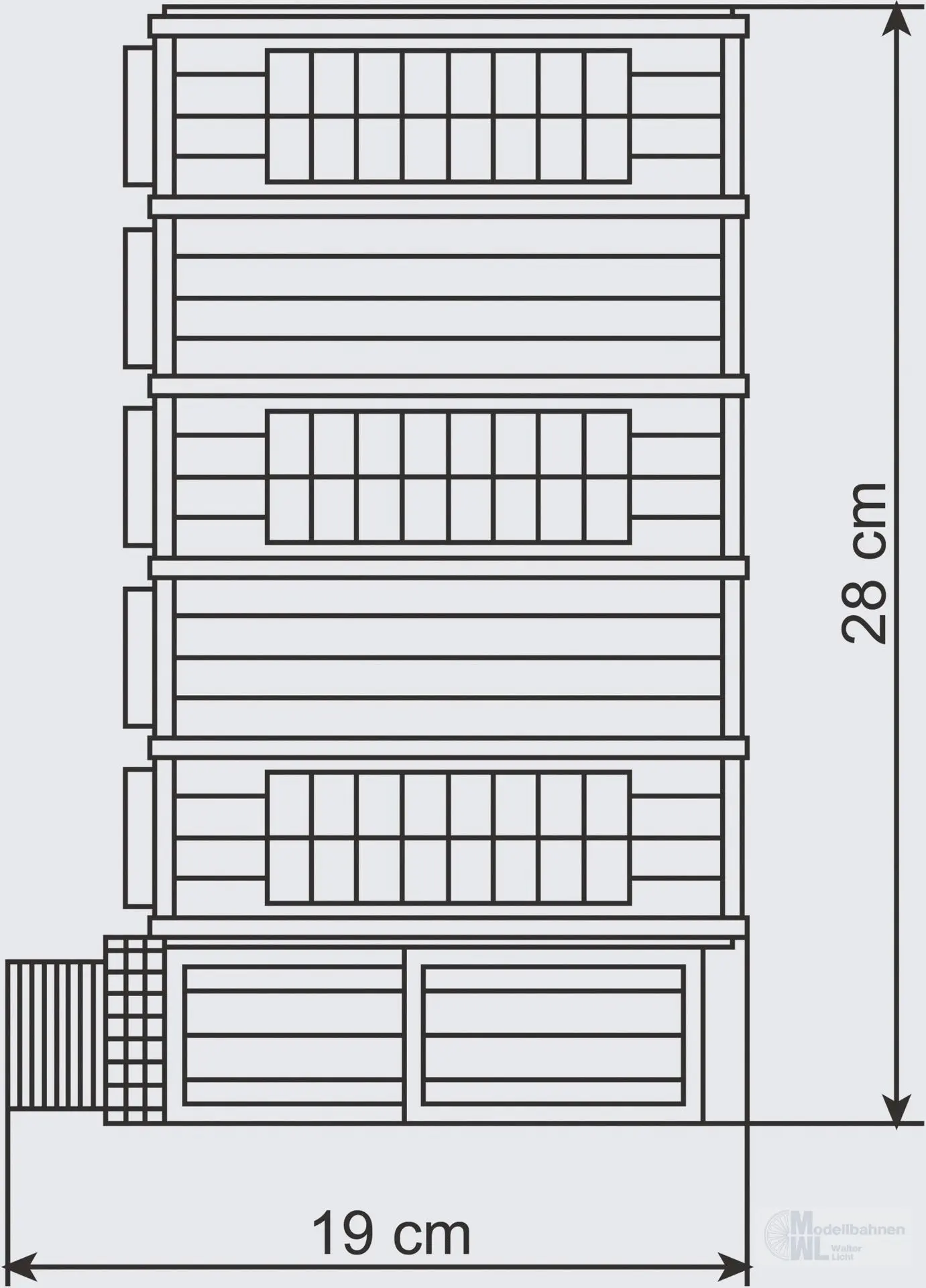 Vollmer 45605 - Spedition fünfständig H0 1:87