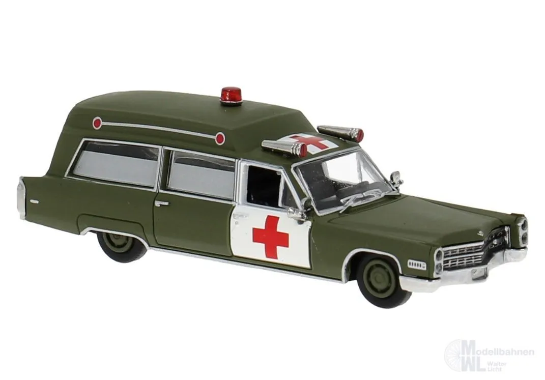 Brekina 19789 - Cadillac Meteor Ambulance der US Army H0 1:87