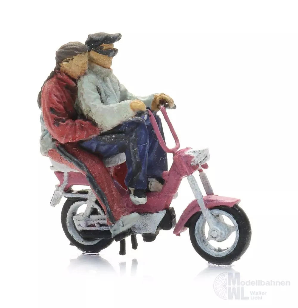ARTITEC b.v. 387.679 - Gilera Citta Moped mit Figuren H0 1:87 Fertigmodell