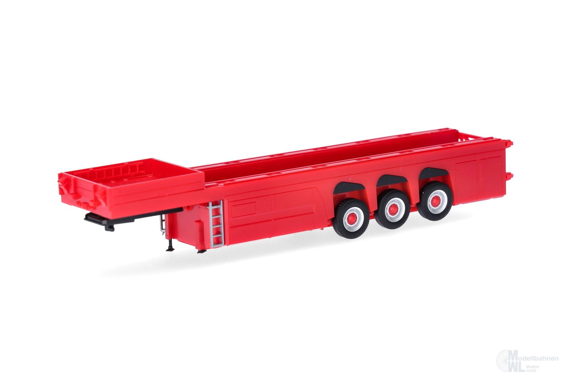 Herpa 076418-004 - Betonteileauflieger 3achs rot H0 1:87