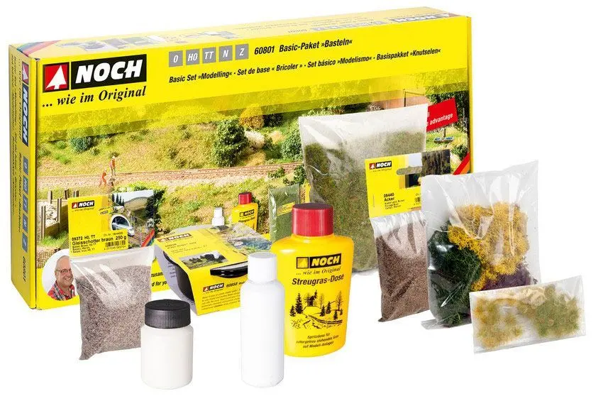 Noch 60801 - Basic-Paket Basteln G/1/0/H0/H0m/H0e/TT/N/Z