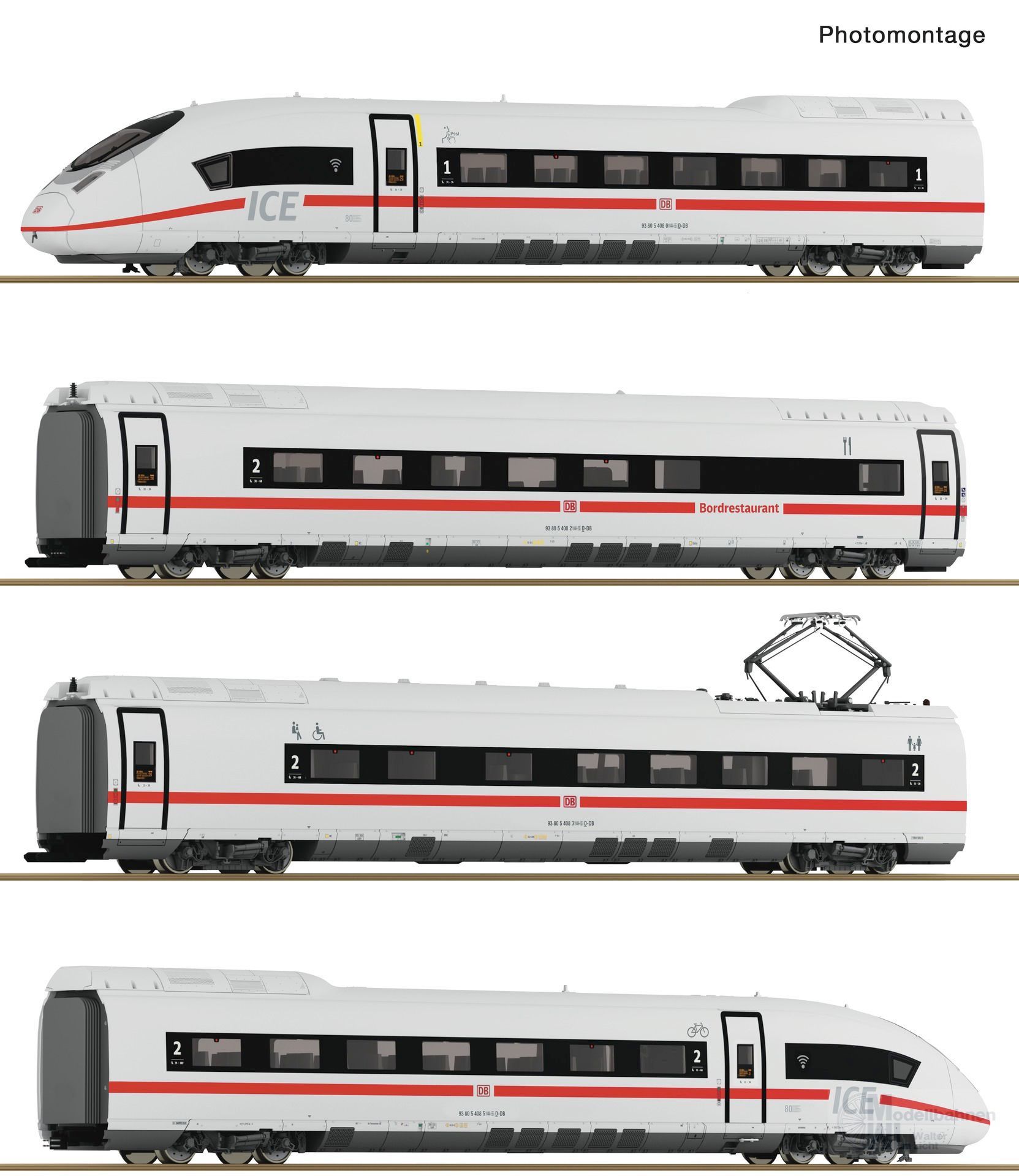 Roco 7700017 - Triebzug ICE3neo DB Ep.VI 4.tlg. H0/GL