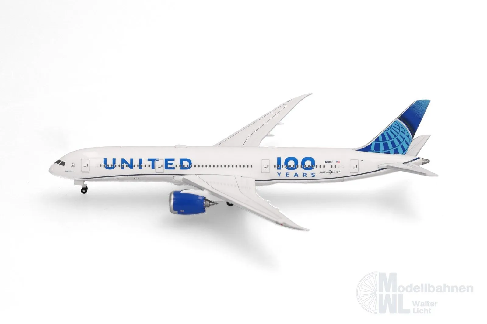 Herpa 539050 - Boeing 787-9 United 100 Years 1:500