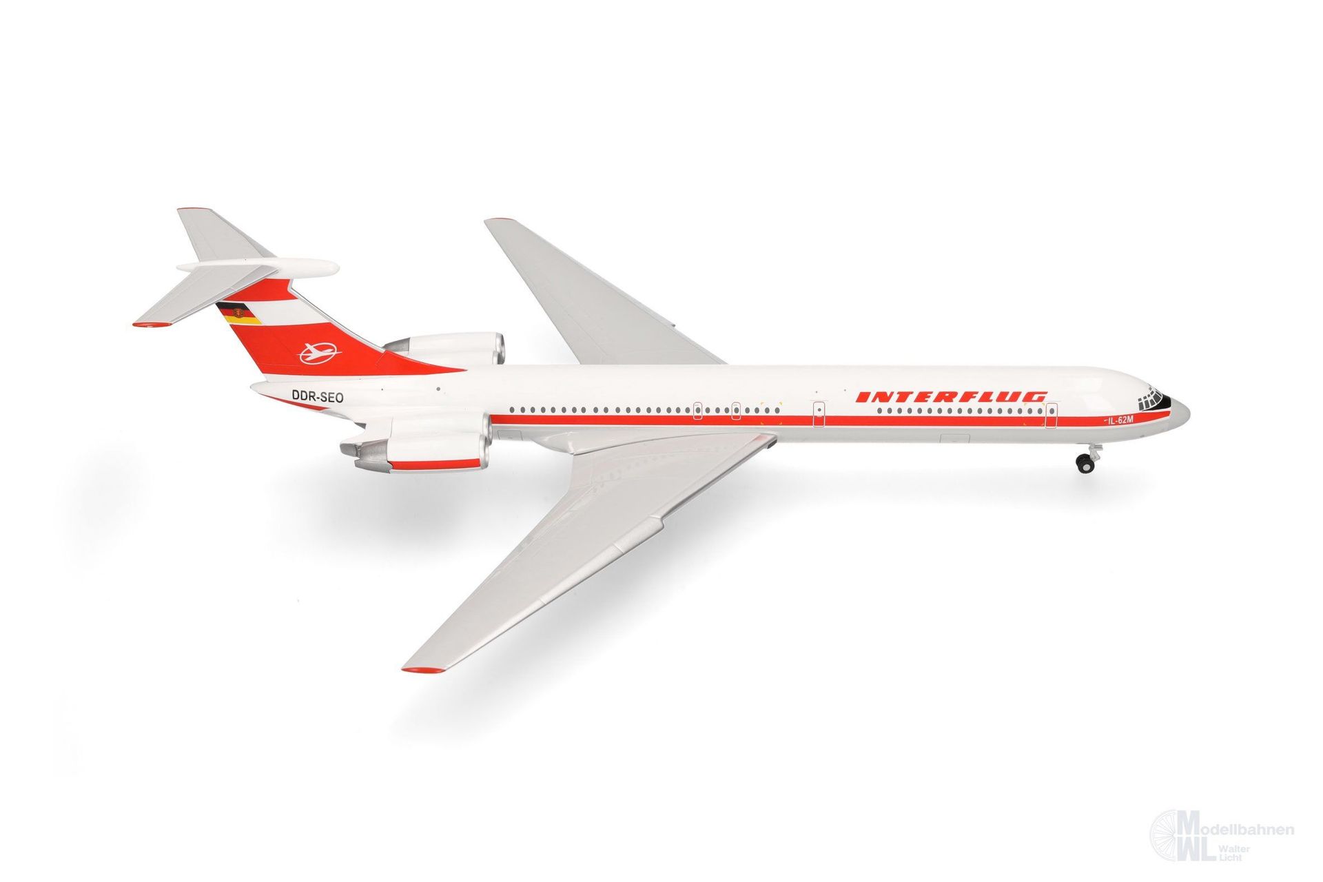Herpa 571708-001 - IL-62M Interflug DDR-SEO 1:200 Herpa 571708-001 - IL-62M Interflug DDR-SEO 1:200