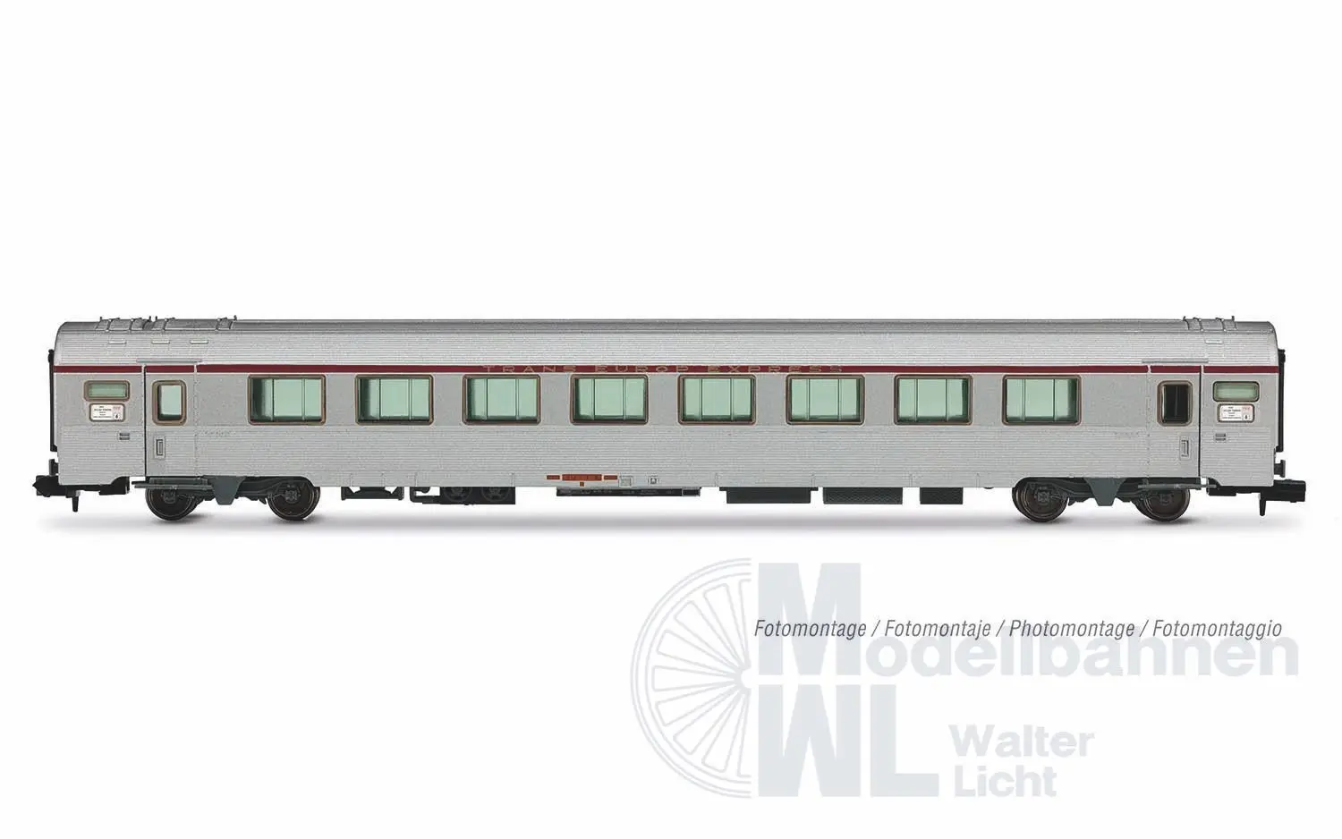 Arnold 4499 - Personenwagen Set SNCF Ep.IV TEE Jules Verne 4.tlg. N 1:160