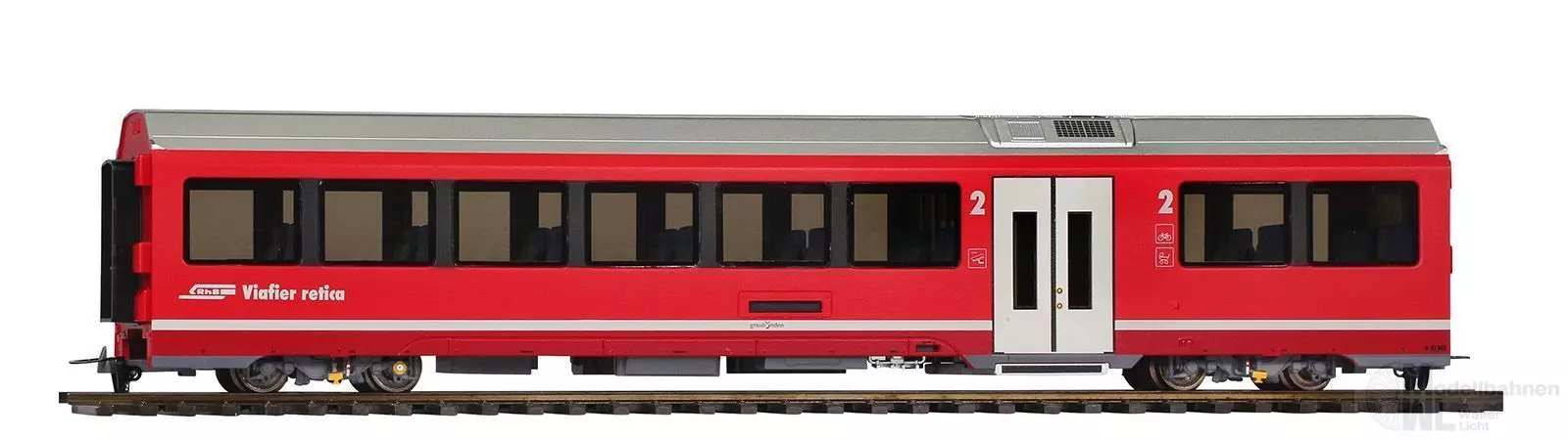 Bemo 3298142 - Albula Gliederzug Mittelwagen RhB Ep.VI B 574 01 H0m