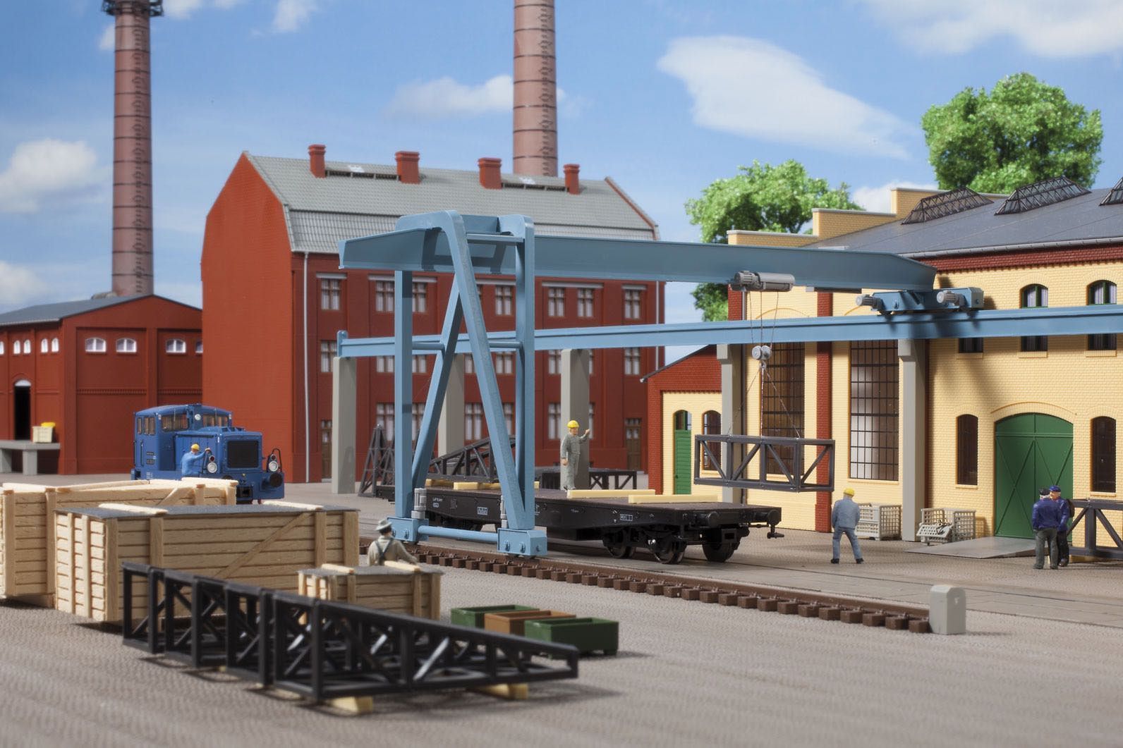 Auhagen 11437 - Halbportalkran 490 x 250 x 93 mm H0 1:87