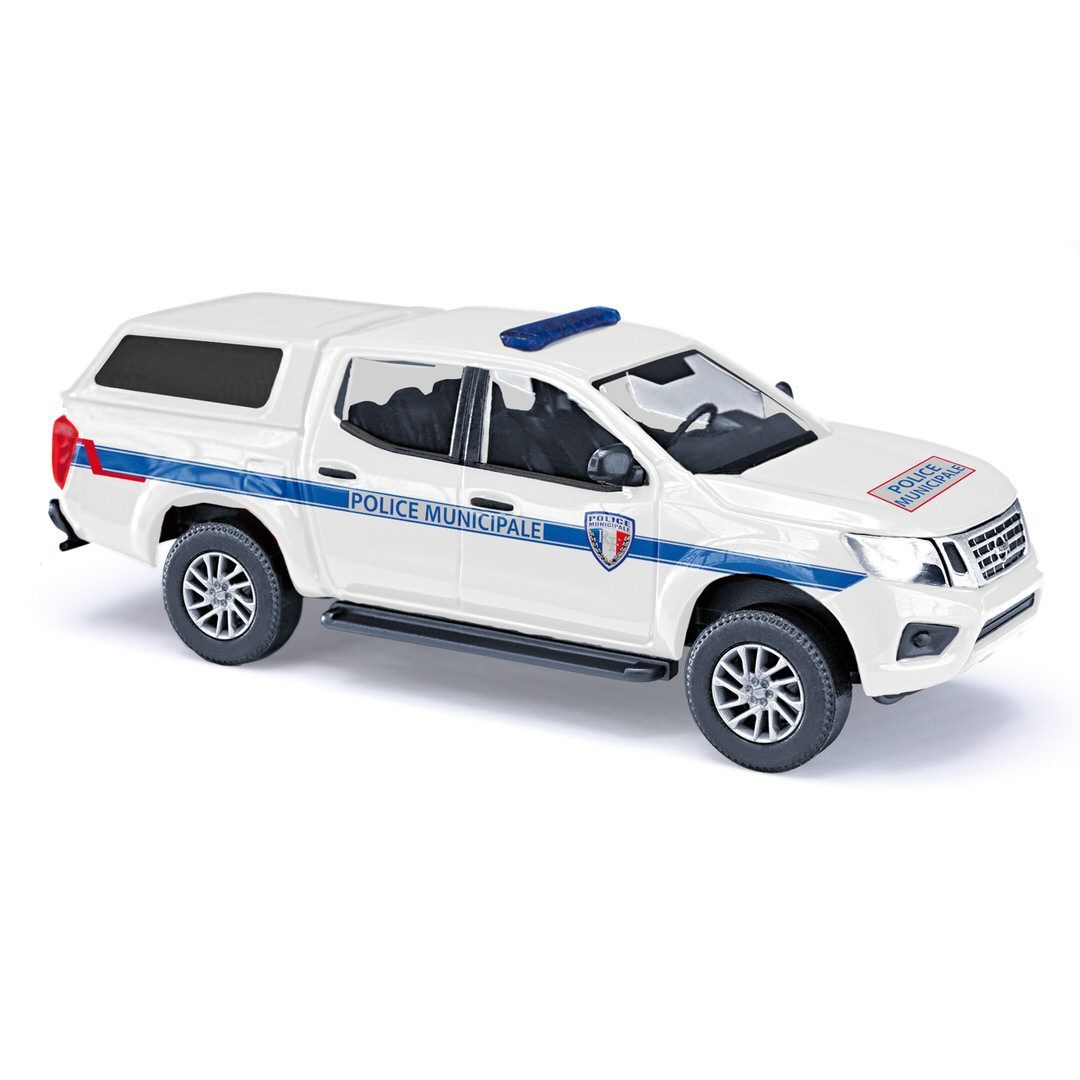 Busch 53729 - Nissan Navara/Hardtop Polizei H0 1:87
