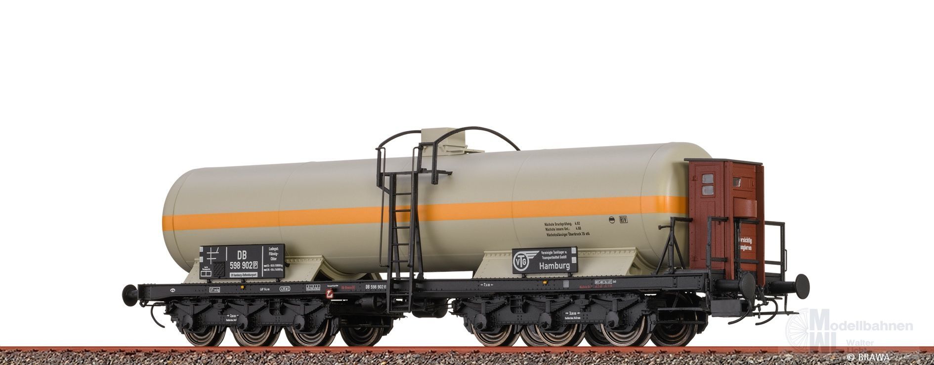 Brawa 50092 - Gaskesselwagen DB Ep.III VTG ZZd 598 902 H0/GL Brawa 50092 - Gaskesselwagen DB Ep.III VTG ZZd 598 902 H0/GL