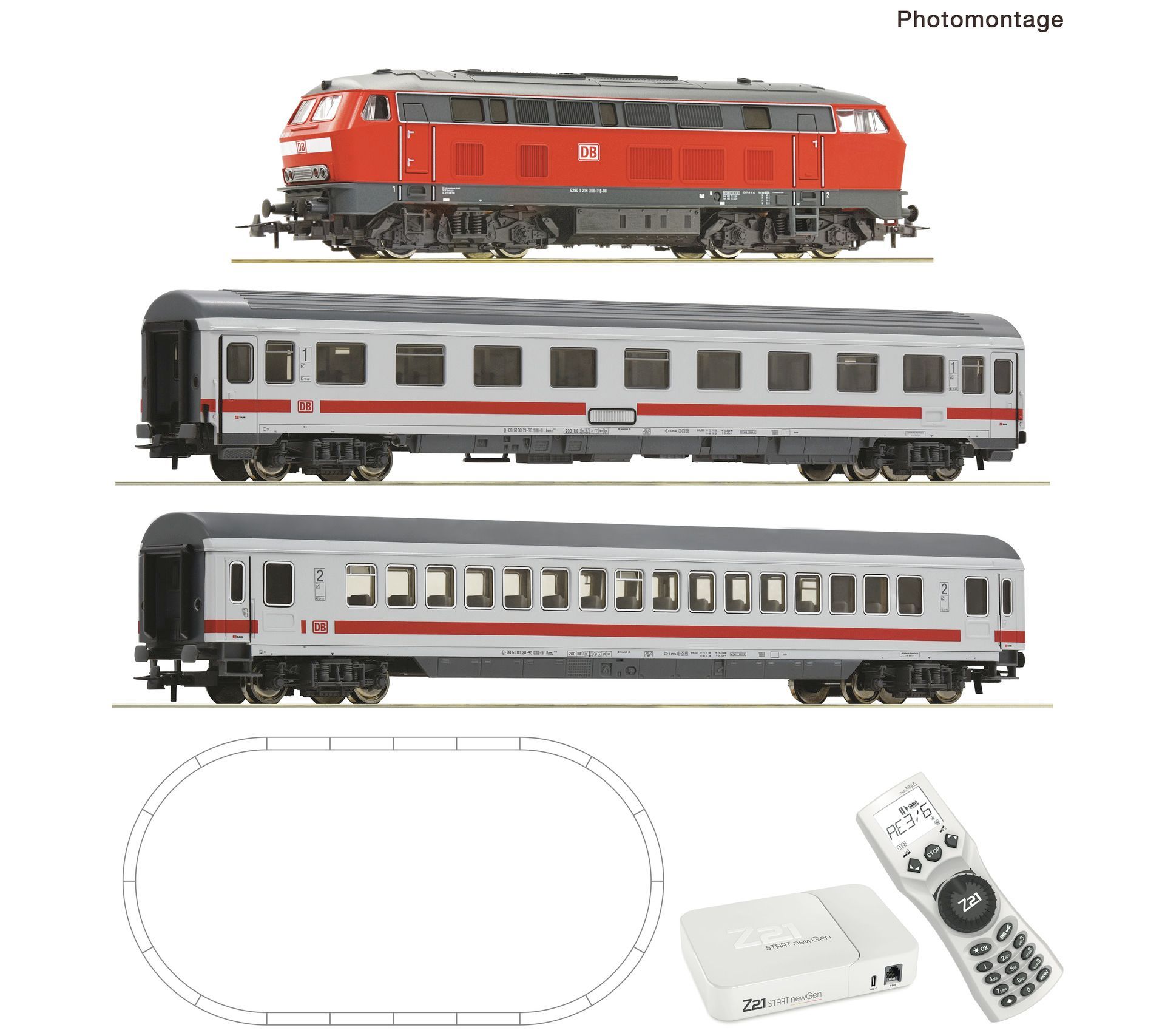 Roco 5110011 - Z21 start newGen Startset Multimaus Geoline BR 218 DB Ep.VI H0/GL