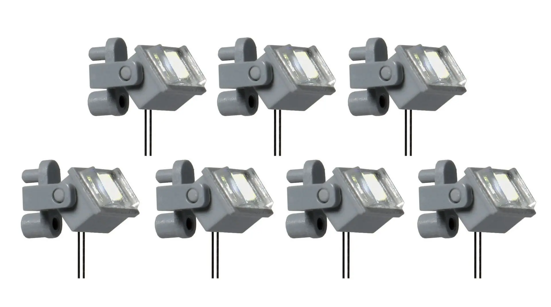 Viessmann 6339 - Deckenstrahler LED weiß 7 Stück TT 1:120