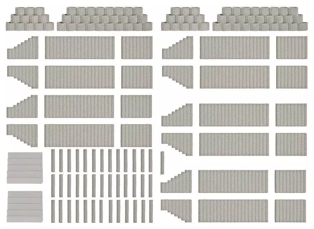 Busch 7872 - Pflanzsteine/Palisaden H0 1:87