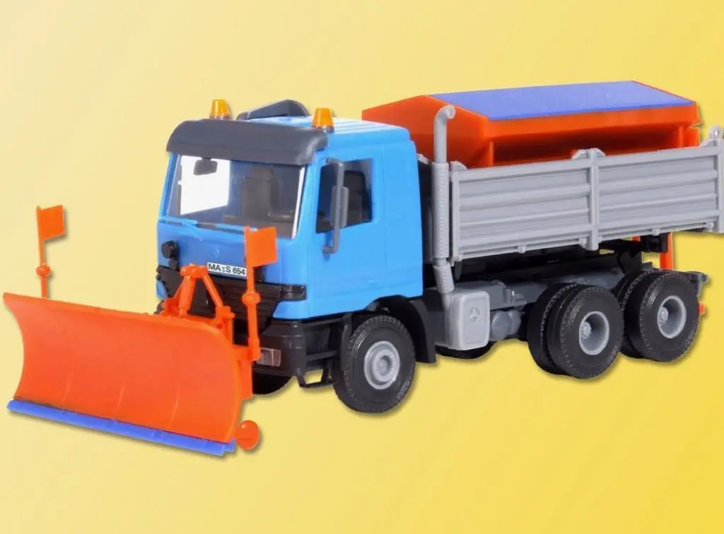 Kibri 15006 - Mercedes-Benz ACTROS mit Schneepflug und Streugerät H0 1:87