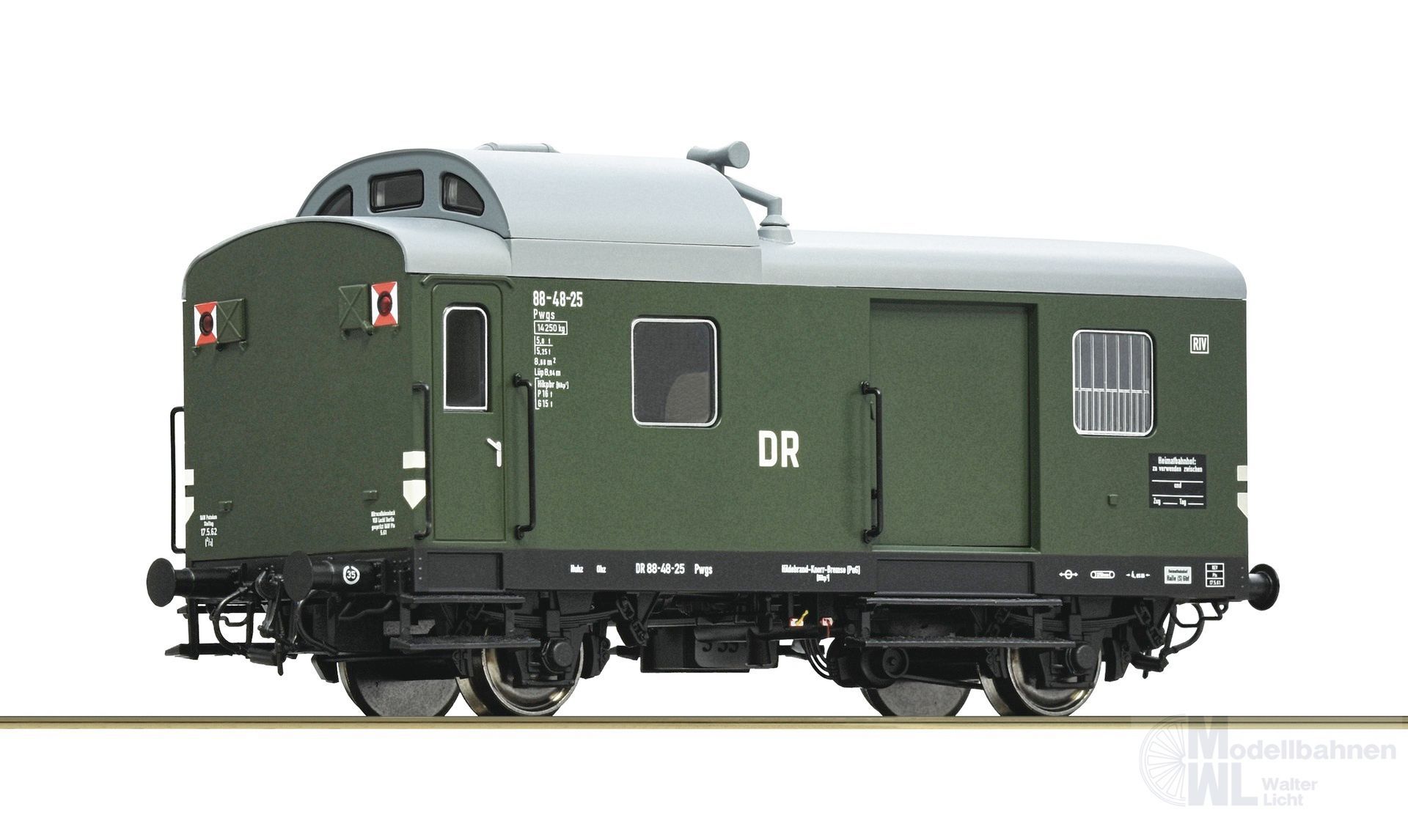 Roco 6200175 - Güterzugbegleitwagen DR Ep.III Pwgs H0/GL Roco 6200175 - Güterzugbegleitwagen DR Ep.III Pwgs H0/GL