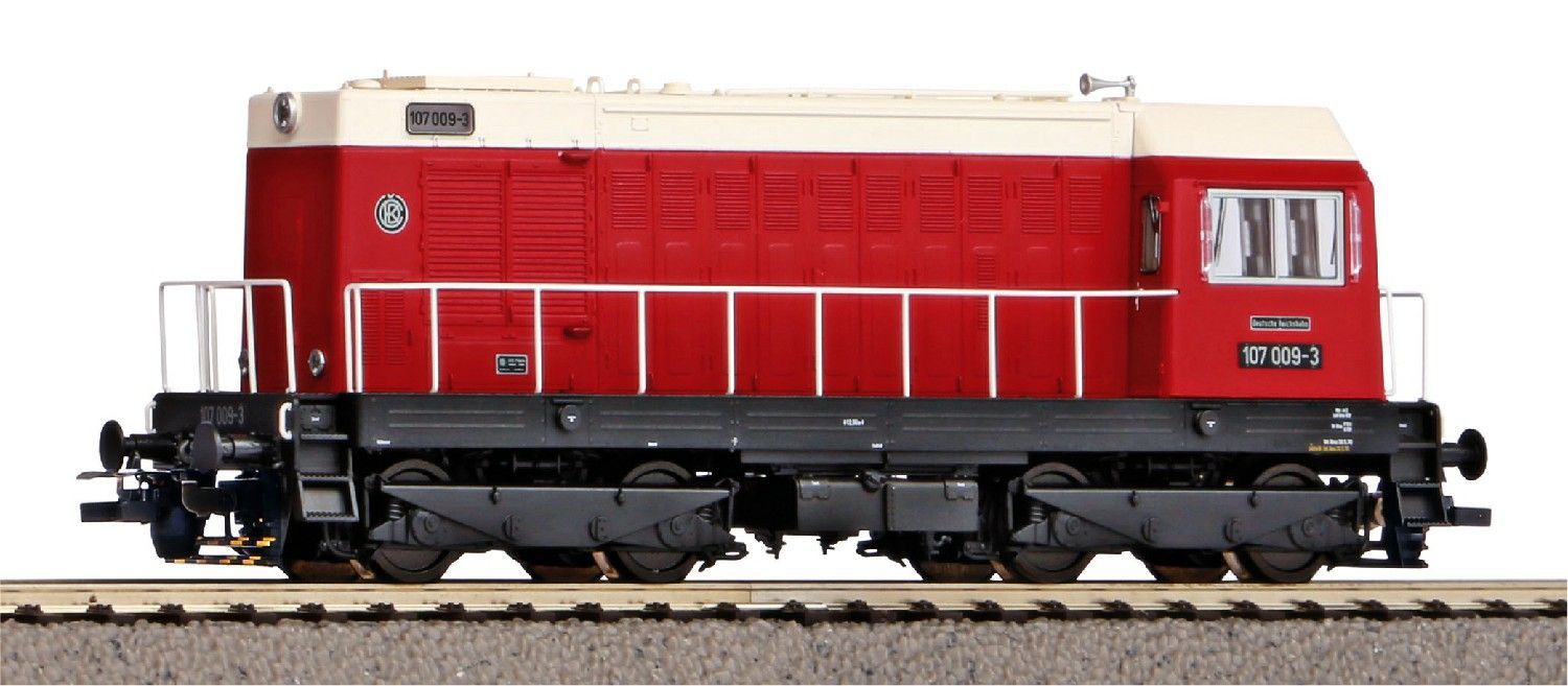 Piko 55910 - Diesellok BR 107 DR rot Ep.IV H0/GL Sound Expert Plus