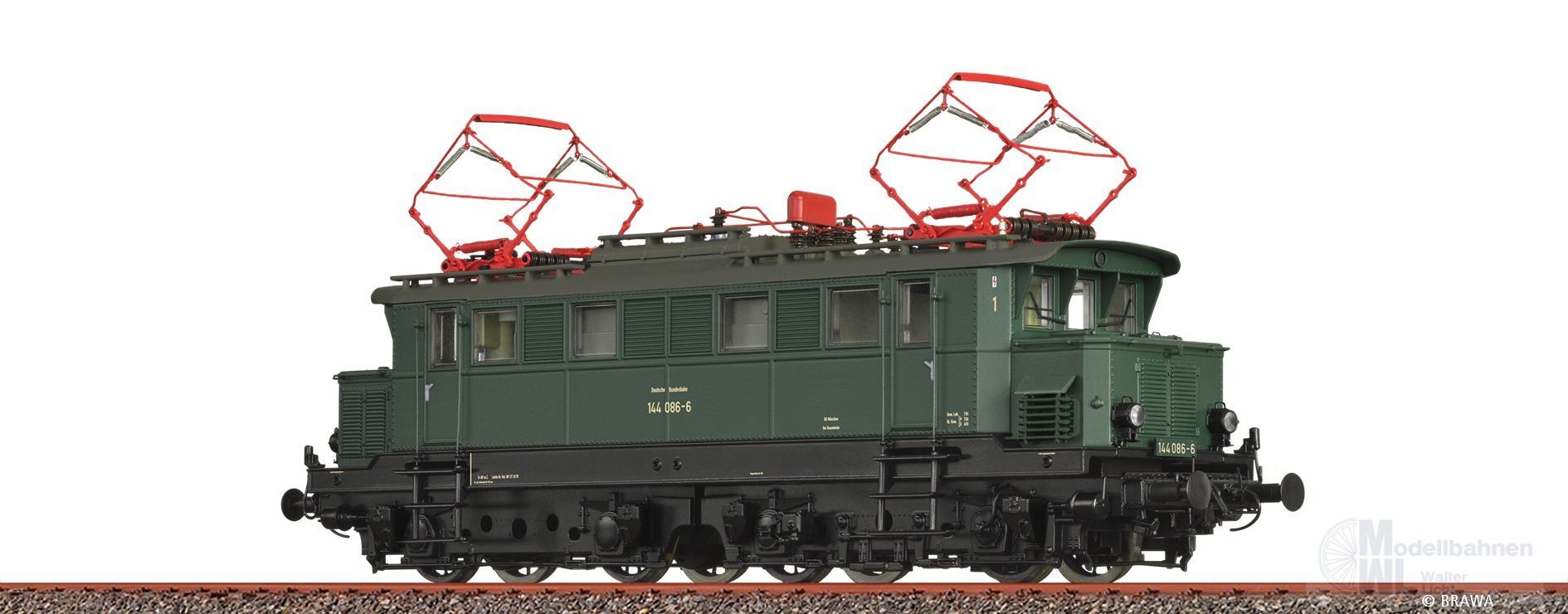 Brawa 43453 - E-Lok BR 144 086-6 DB Ep.IV H0/WS DIGITAL EXTRA