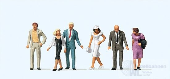 Preiser 10116 - Gehende Passanten H0 1:87