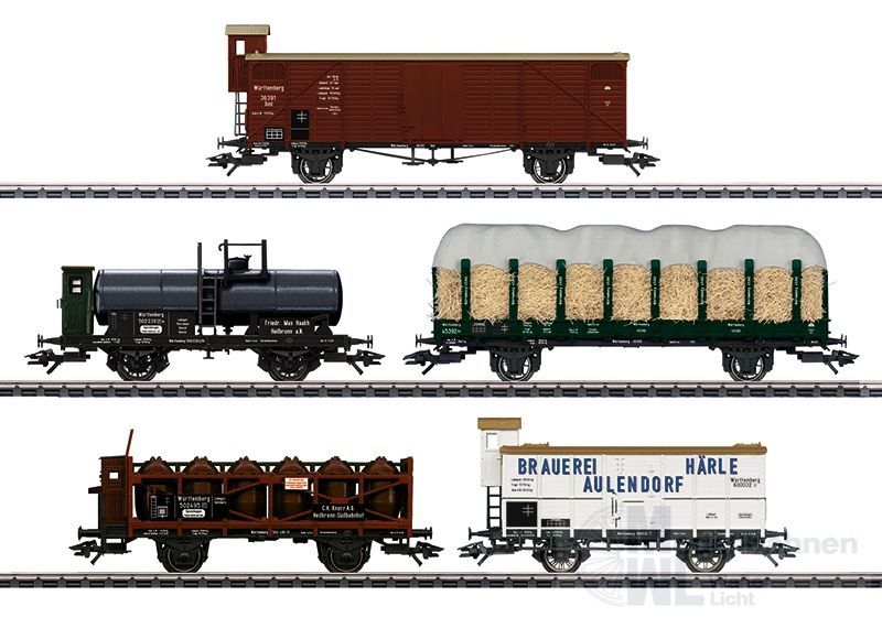 Märklin 45175 - MÄRKLIN - Güterwagen-Set K.W.St.E. Ep.I 5.tlg. H0/WS Märklin 45175 - MÄRKLIN - Güterwagen-Set K.W.St.E. Ep.I 5.tlg. H0/WS