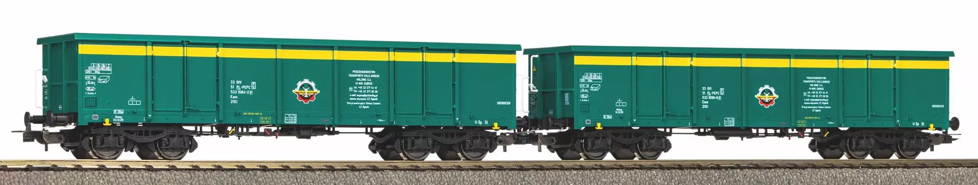 Piko 28314 - Güterwagen Set PKP Cargo Ep.V 2.tlg. H0/GL