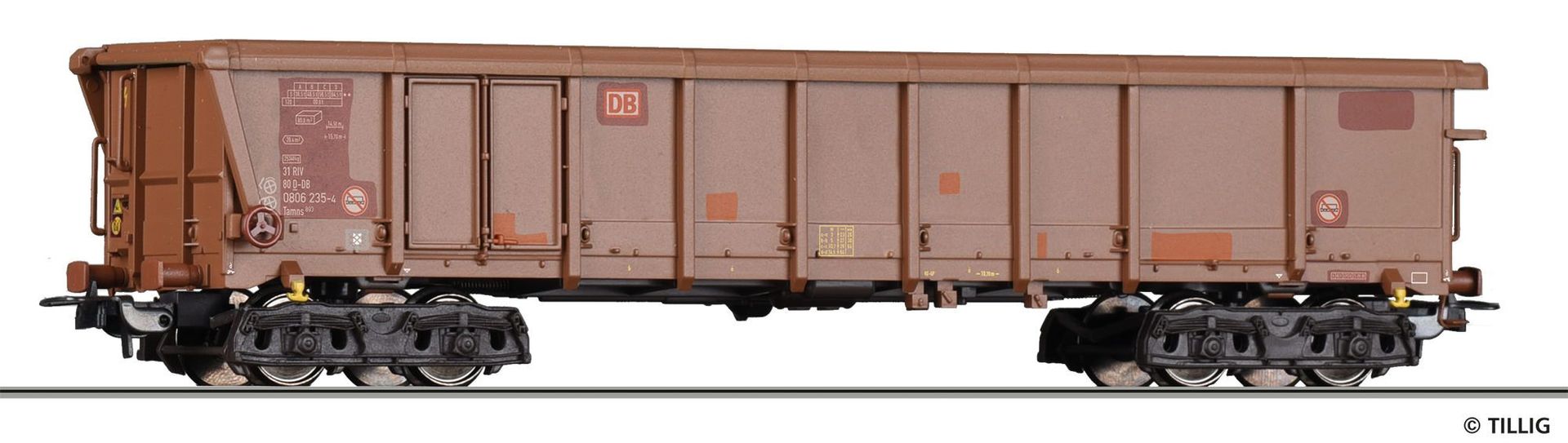 Tillig 77033 - Rolldachwagen DB Ep.VI Tamns 893 H0/GL