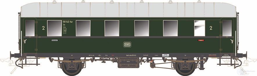 Lenz 41128-01 - Einheitsnebenbahnwagen DB Ep.III Ci-33 3.Kl. Spur 0