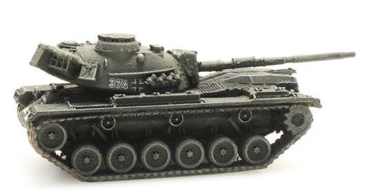 ARTITEC b.v. 6160051 - Panzer M48 A2 G A2 Eisenbahntransport Bundeswehr Deutschland N 1:160