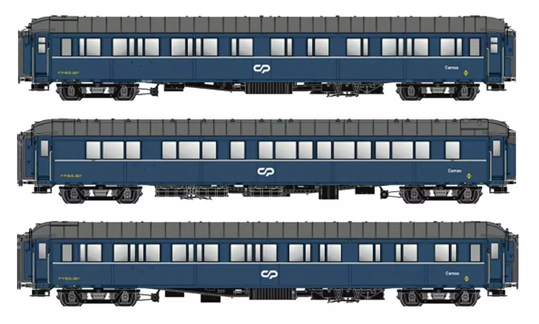 LS Models 98017 - Schlafwagen Set CP Ep.IVa S2U+S3+S3 3.tlg. H0/GL