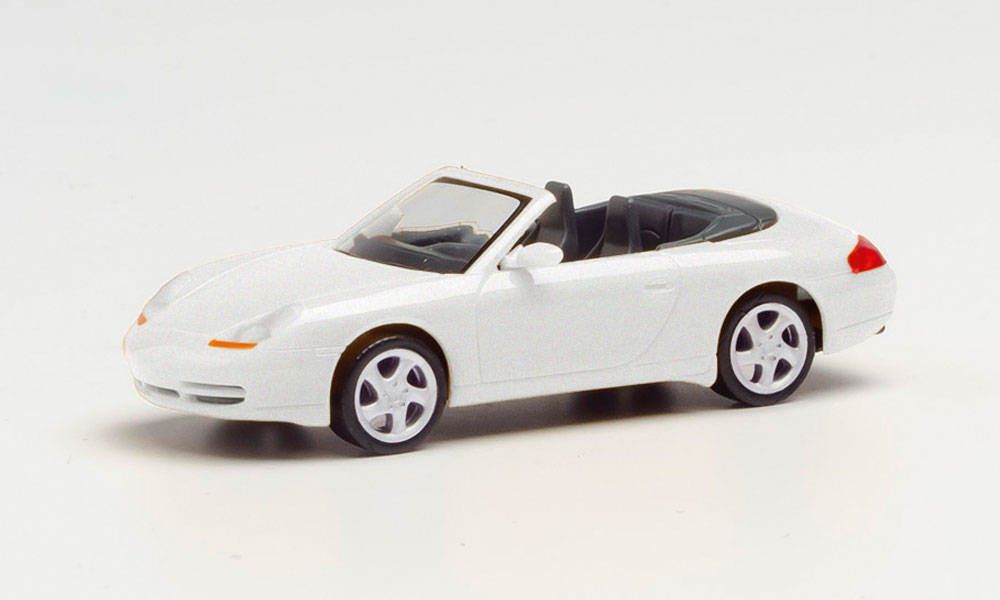 Herpa 032674-002 - Porsche 996 C4 Cabrio carraraweiß metallic 1:87