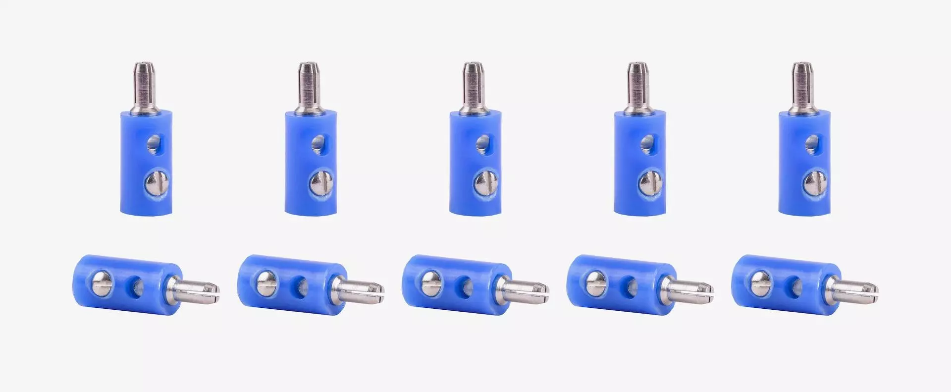 Viessmann 6874 - Querlochstecker 10 Stück blau