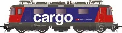 Lenz 40344-07 - E-Lok Re 4/4 II 430 356-6 SBB Cargo rot-blau Spur 0